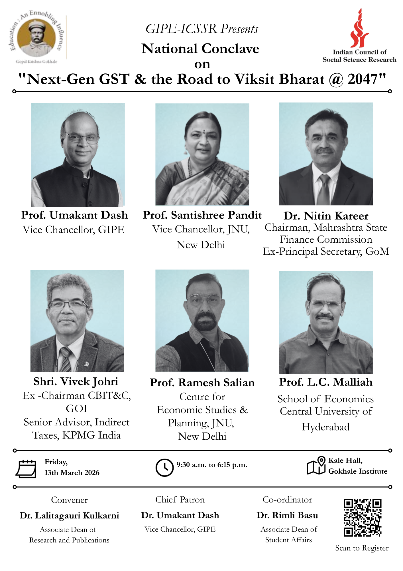 National Conclave on “Next-Gen GST & the Road to Viksit Bharat @ 2047”