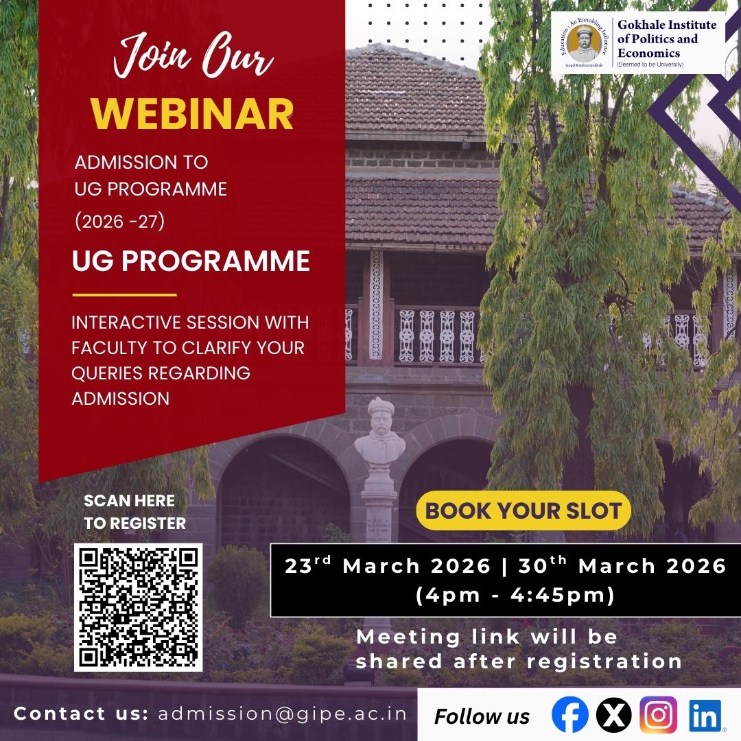Admission Webinar: UG Programmes